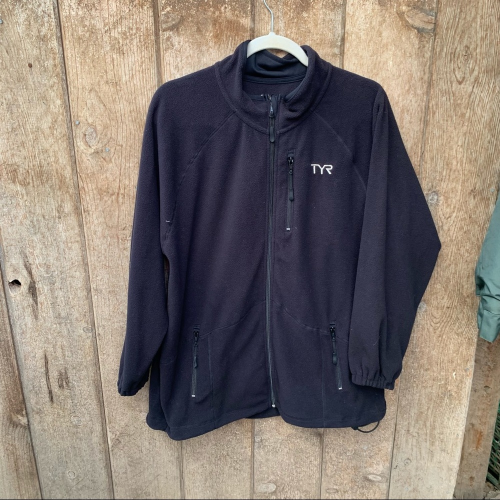TYR Womens sweater zip fleece size Large black